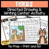 Zoo Field Trip Writing Activity K-1 | Tiger Directed Drawi