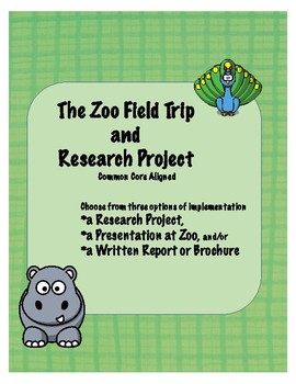 Preview of Zoo Field Trip and Research Project