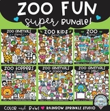 Zoo Fun Clipart SUPER Bundle!