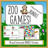 Zoo Games for Music Instruments BUNDLE | Write the Room an