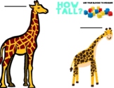 Zoo Giraffe measuring math activity