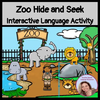 Preview of Zoo Hide and Seek Interactive Language Activity
