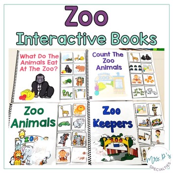 Preview of Zoo Interactive Books (Adapted Books For Special Education & Autism Classrooms)