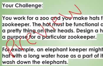 Preview of Zoo Keeper Hat Challenge