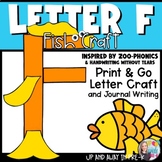 Letter F Craft & Journal Writing - Zoo Letter Craft - F for Fish