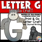 Letter G Craft & Journal Writing - Zoo Letter Craft - G fo