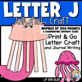 Letter J Craft & Journal Writing - Zoo Letter Craft - J fo