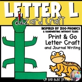 Letter L Craft & Journal Writing - Zoo Letter Craft - L fo