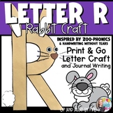 Letter R Craft & Journal Writing - Zoo Letter Craft - R fo