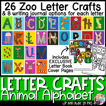 Zoo/Zoo-Phonics Letter Crafts - A-Z Bundle by Up and Away in Pre-K
