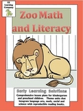 Zoo Literacy and Math Pack