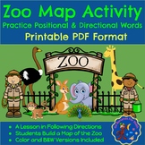 Zoo Map Building Activity: Following Directions Using Posi