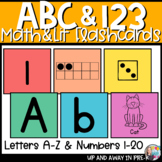 ABC 123 Math & Literacy Flashcards - Zoo Animal Cards - Be