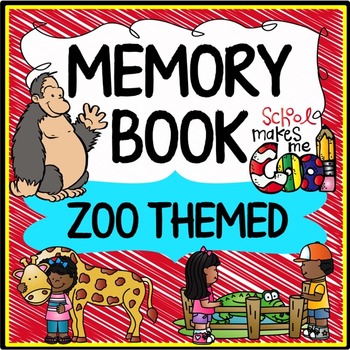 Preview of Zoo Memory Book End of the Year Fun (Zoo Theme)