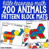 Zoo Pattern Block Mats - 2D Shapes Sample Pack for Prescho