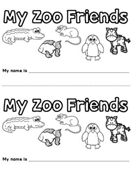 Zoo Phonics Emergent Reader 