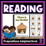 Zoo Prepositions Adapted Book and Flash Cards | Giraffe In