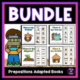 Zoo Prepositions BUNDLE Adapted Books and Flash Cards | In