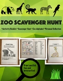 Zoo Scavenger Hunt Booklet