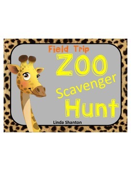 Preview of Zoo Scavenger Hunt - Field Trip