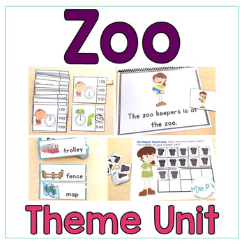 Preview of Zoo Special Ed Theme Unit - Reading Math and Language Activities
