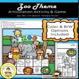 Zoo Speech Therapy Articulation Activity