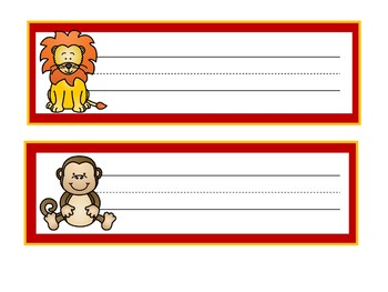 Zoo Theme | Classroom Decor | Zoo Animals | DESK TAGS NAME PLATES