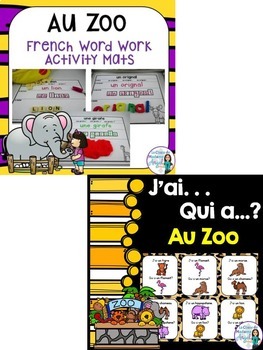 bundle vocabulary zoo themed french included preview