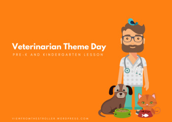 Preview of Zoo Veterinarian Theme Literacy Worksheets Pre K and Kindergarten