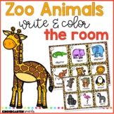 Zoo Write & Color the Room