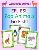 Zoo animals Go Fish! game for a zoo topic or EFL ESL EAL