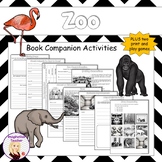 Zoo (by Anthony Browne) Book Companion Activities
