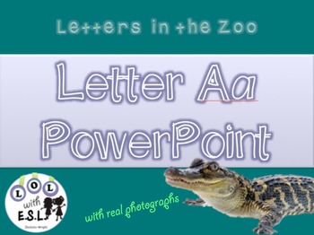 Preview of ZooPhonics PowerPoints Letters A, M, S, T Bundle