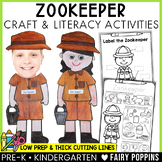 Zookeeper Craft & Worksheet Activities  | Community Helper