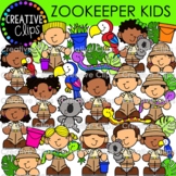 Zookeeper Kids Clipart {Zoo Clipart}