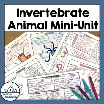 Preview of Zoology Mini-Unit: Invertebrate Animals - PowerPoint & Doodle Notes
