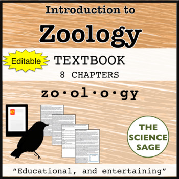 Preview of Zoology Textbook (Editable) and Supplementary Materials