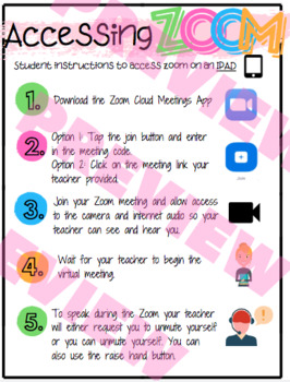 Preview of Zoom Access Instructions- Ipad User
