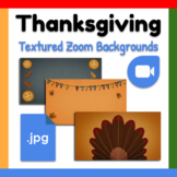 Zoom ™ Bundle ︱Textured Thanksgiving Backgrounds with Pie,