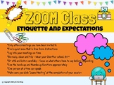 Zoom Call Etiquette and Expectations Poster (Distance Learning)