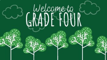 Zoom & Desktop Background: Welcome to Grade Four/Fourth Grade (Forest)