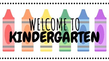 Preview of Zoom & Desktop Background: Welcome to Kindergarten