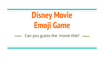 Preview of Zoom Icebreaker: Disney Movie Emoji Guessing game (Distance Learning)