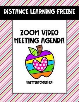 Preview of Zoom Meeting Agenda (Editable)