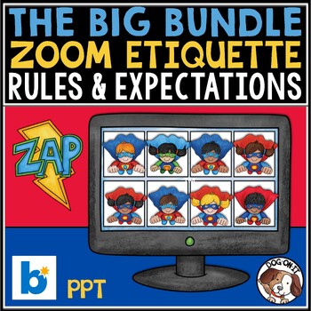 Preview of Zoom Meeting Rules Bundle Distance Learning