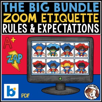 Preview of Zoom Meeting Superhero Bundle Rules
