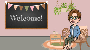 Preview of Zoom Ready Boho Virtual Classroom Background!