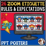 Zoom Rules Posters Distance Learning