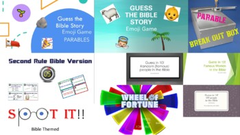 Preview of Tons of religious games for prek, elementary, & youth GROWING bundle