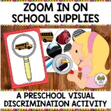 Back to School Visual Discrimination Activity
